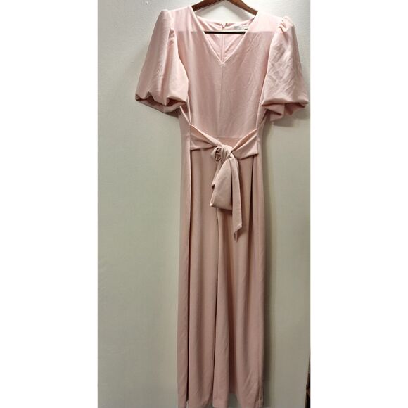 Preston & York Pants - PRESTON & YORK Petal Pink Kayla Wide Leg Jumpsuit Women Size 10 Wedding Career